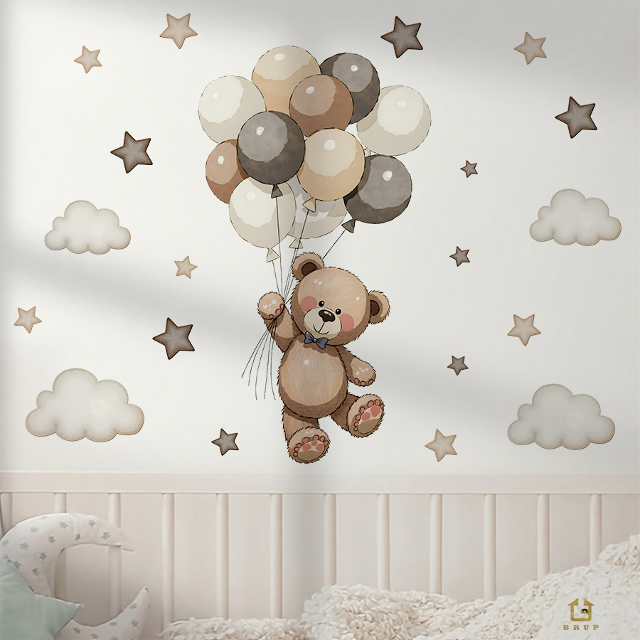 ملصقات حائط على شكل دمية دب را - مراجعة Baby Nursery Labels وسعره