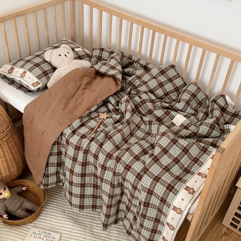 لحاف كتان شبكي مسامي للأطفال - - مراجعة Baby Nursery Quilts وسعره