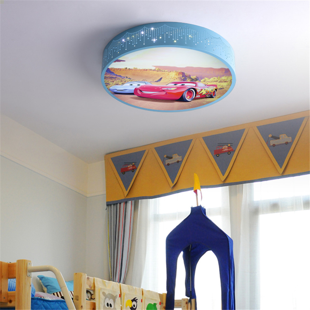 الكرتون سيارة مستديرة Led مصبا - مراجعة Baby Nursery Ceiling Light وسعره
