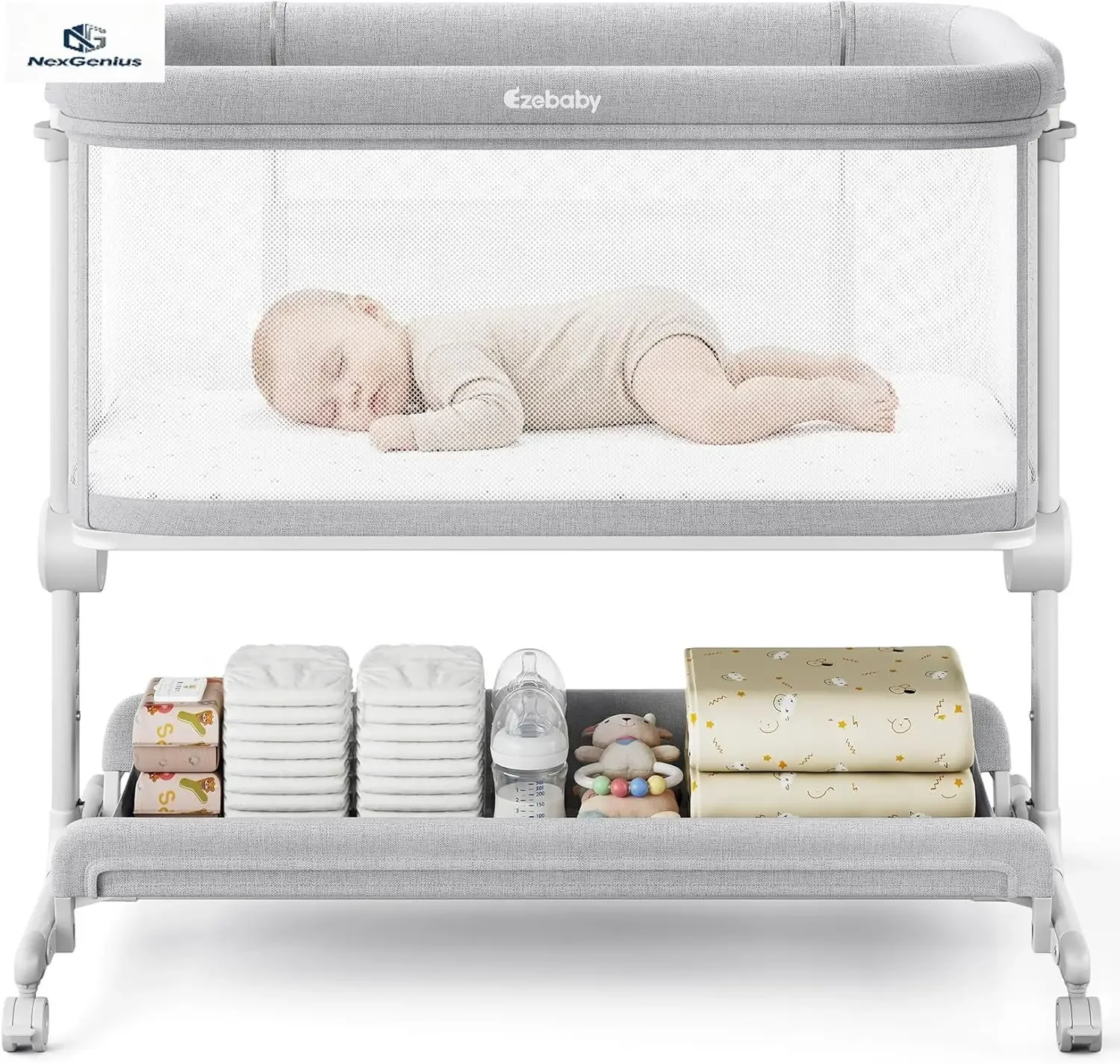 سرير أطفال محمول بجانب السرير  - مراجعة Bassinet Bedside Sleeper وسعره