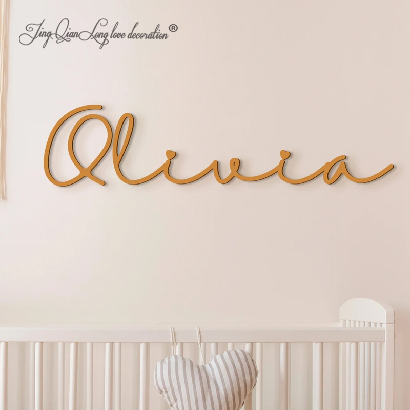 لافتة خشبية مخصصة باسم الطفل،  - مراجعة Baby Nursery Name Letters وسعره