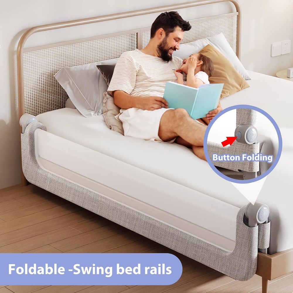 حواجز سرير للأطفال - حاجز سرير - مراجعة Bed Rail Toddler وسعره
