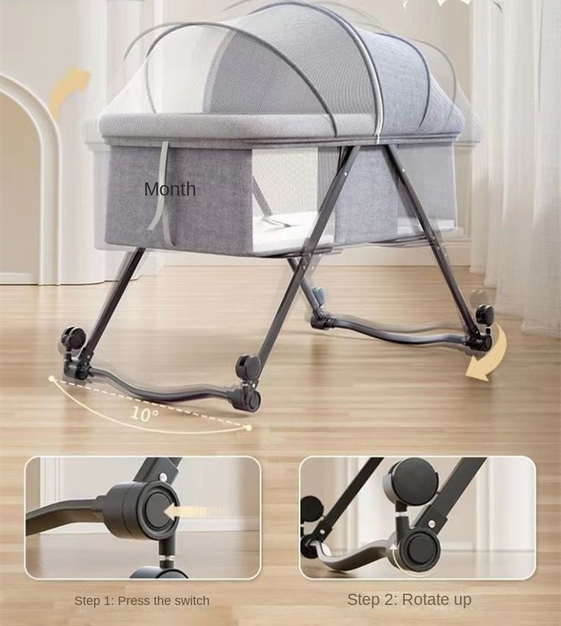 غطاء سرير محمول مع شبكة ناموسي - مراجعة Bassinet Bedside Sleeper وسعره