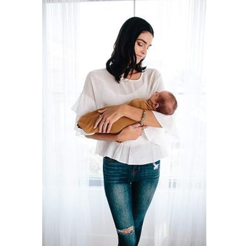 لون أسود نقي الطفل التفاف التر - مراجعة Swaddle Blanket Muslin وسعره