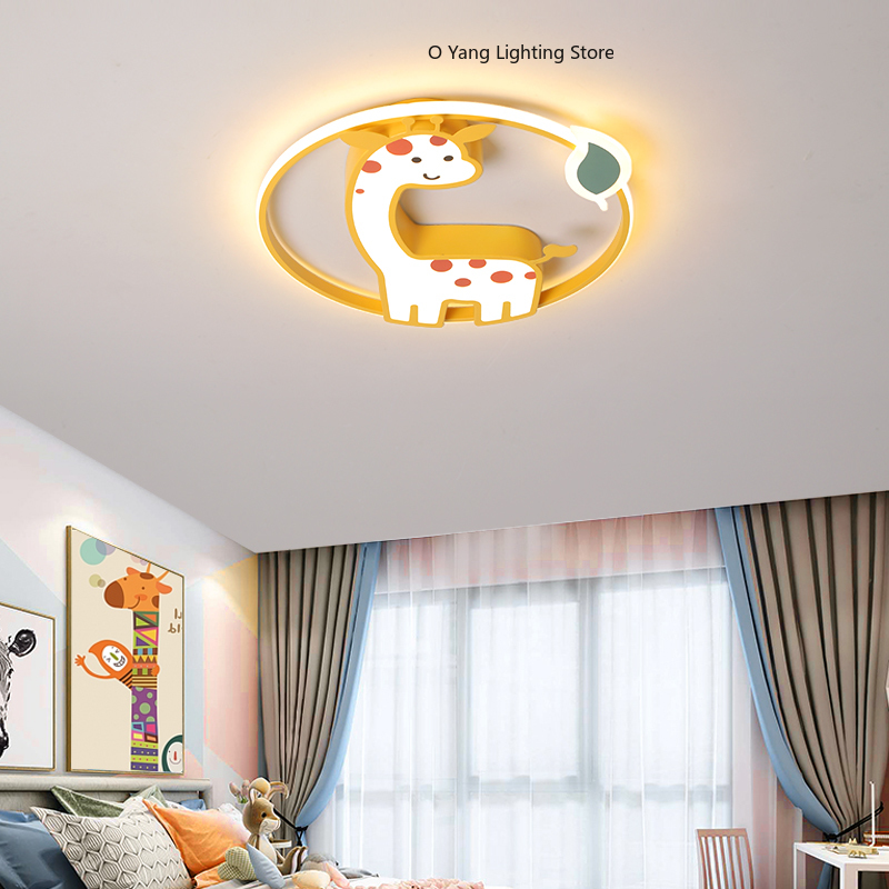 مصباح سقف LED مصمم بشكل زرافة  - مراجعة Baby Nursery Ceiling Light وسعره